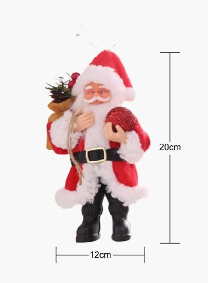 Christmas Decorations Resin Santa Claus Standing Posture Ornaments Doll Pendant Green