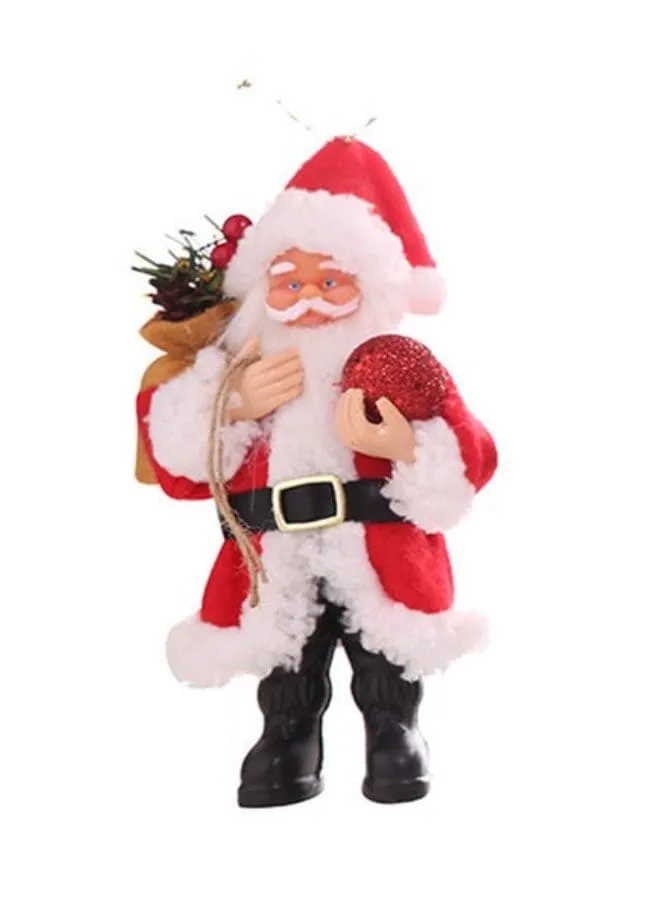 Christmas Decorations Resin Santa Claus Standing Posture Ornaments Doll Pendant Red