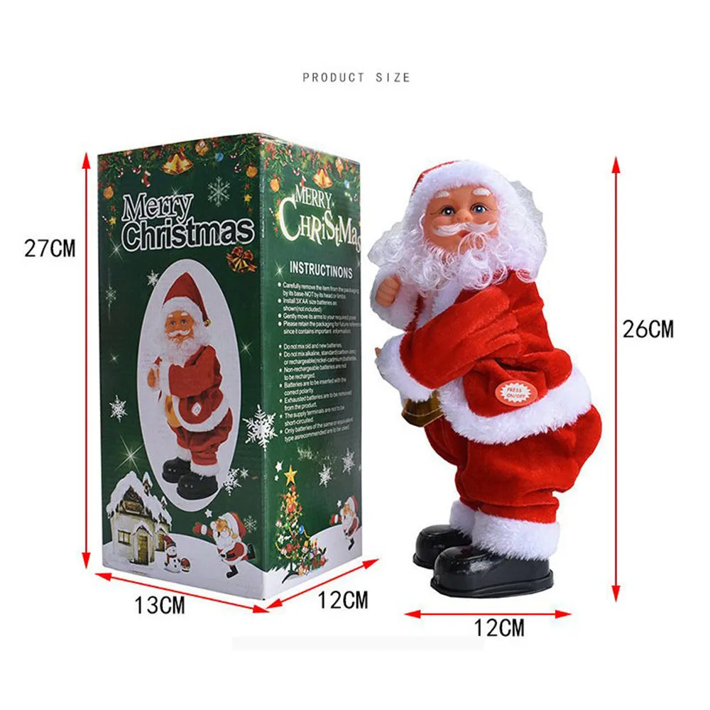 Christmas Electric Musical Hip Dancing Santa Claus Doll Toys, TO0020