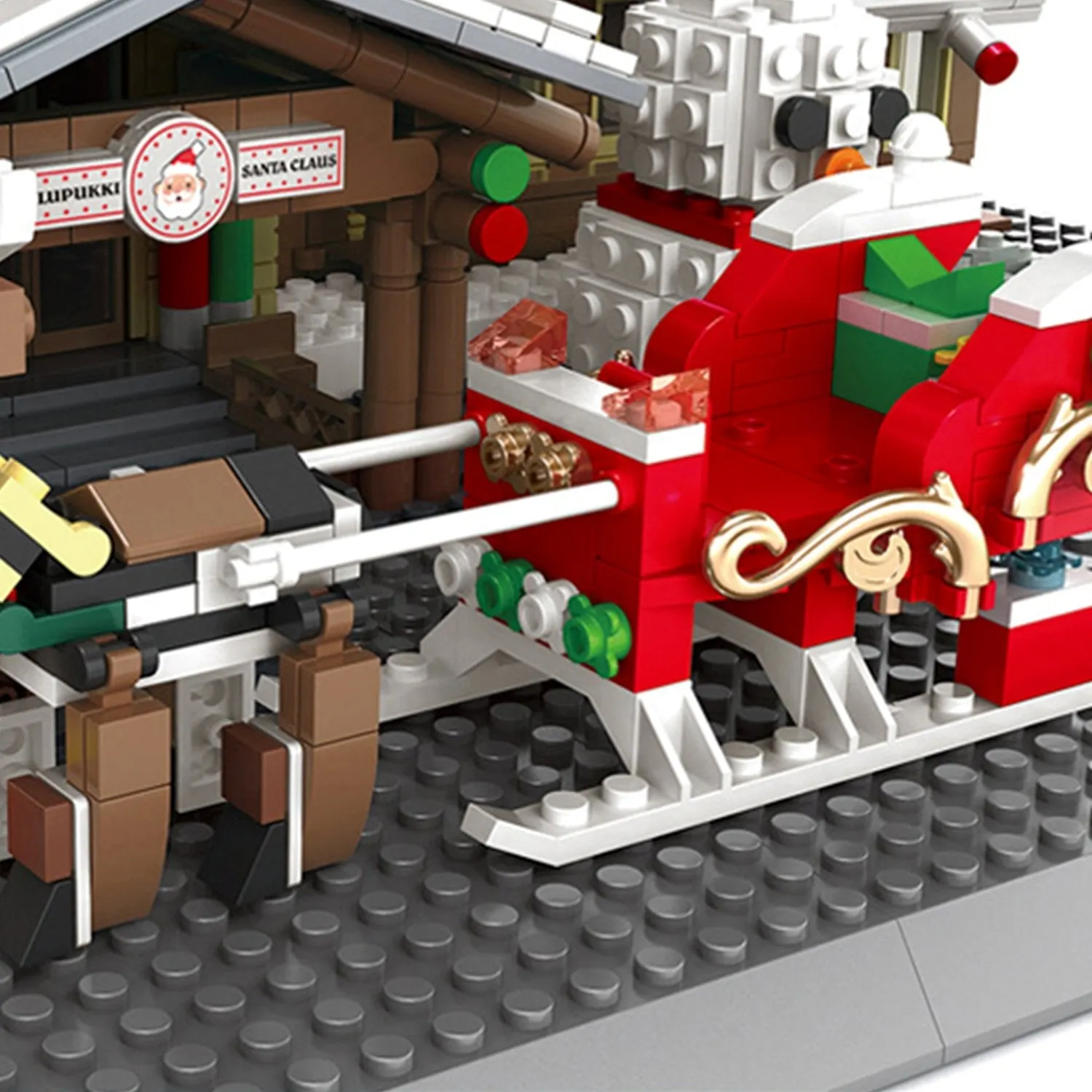 Christmas-Themed Santa Claus House Nano Building Set