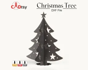 Christmas Tree Metal Decoration DXF / SVG CNC Laser Cutting Files