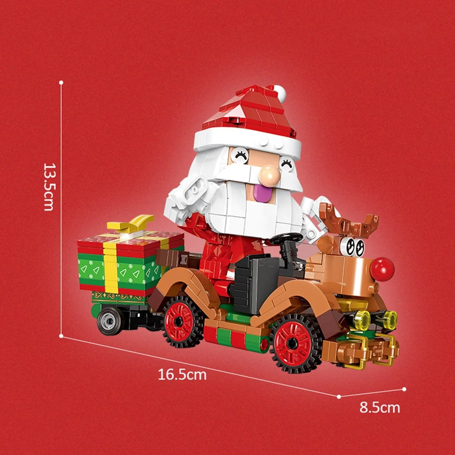 Christmas Village Rotating Mechanics Building Blocks set