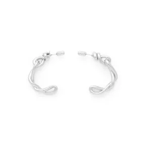 Copy of Egyptian Knot Hoops - Silver-Plated