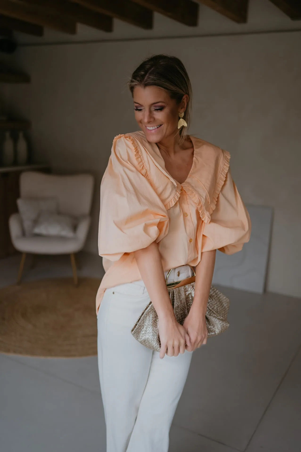 Cortese blouse I Peach