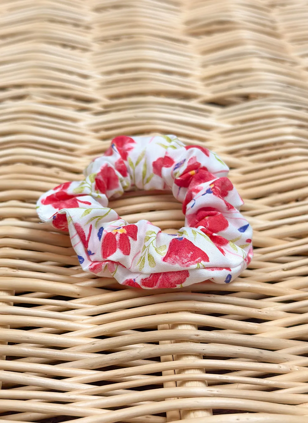 Cotton flowers little scrunchy hair tie