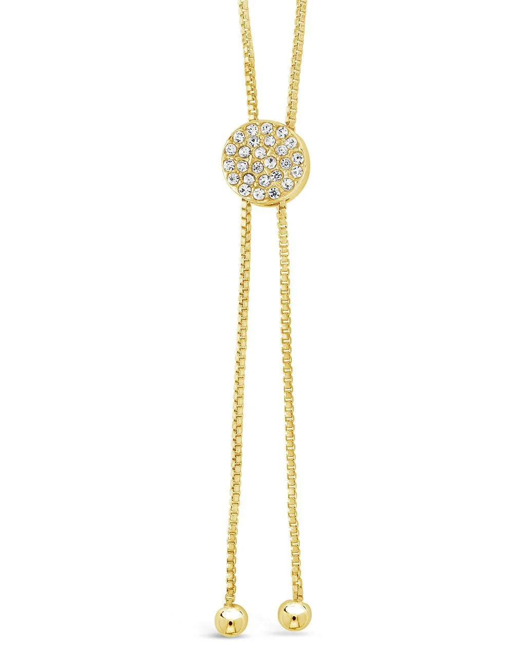 CZ Slider Bolo Necklace