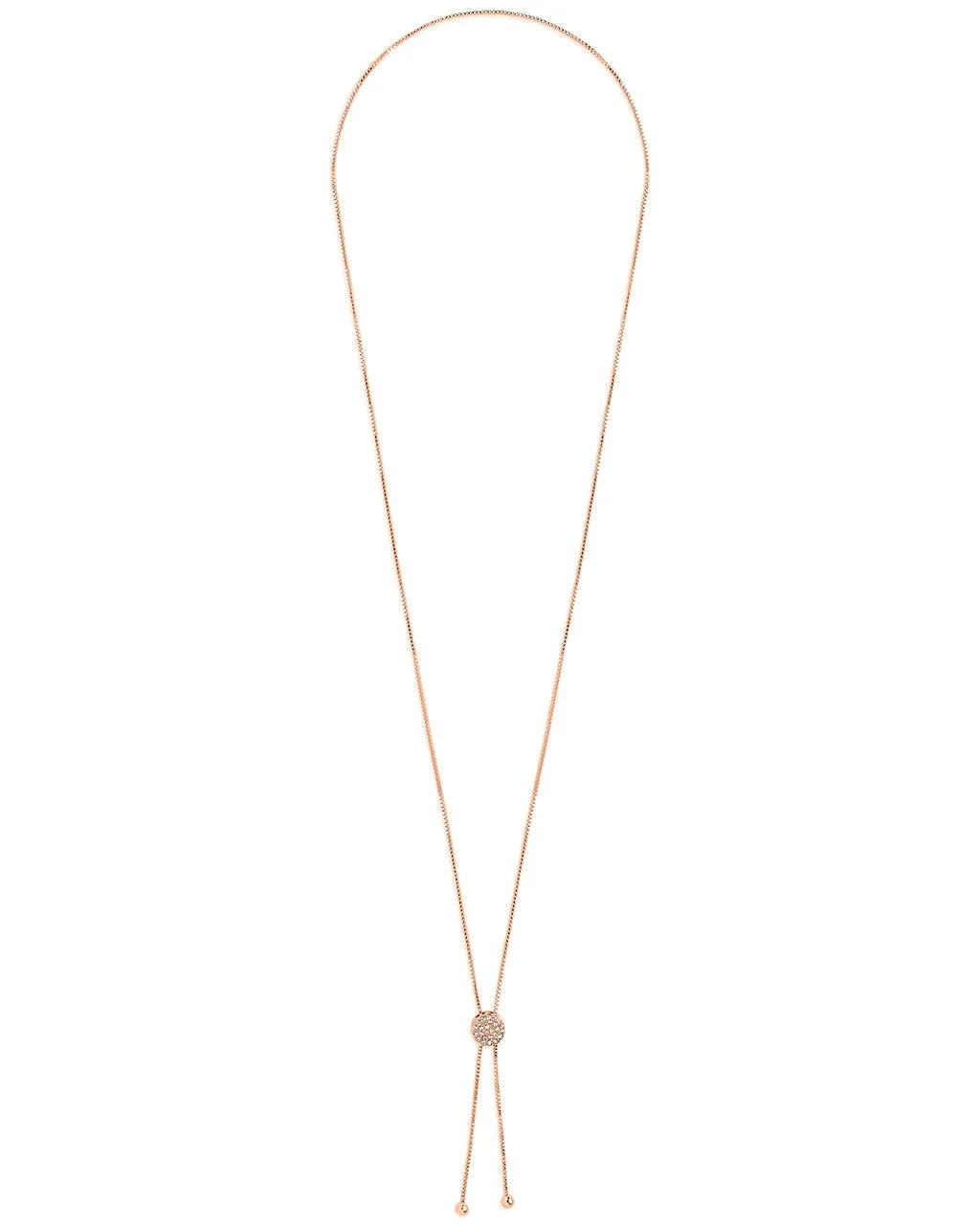 CZ Slider Bolo Necklace