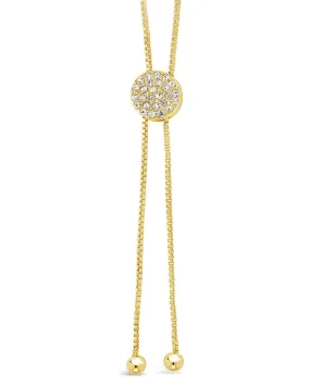 CZ Slider Bolo Necklace