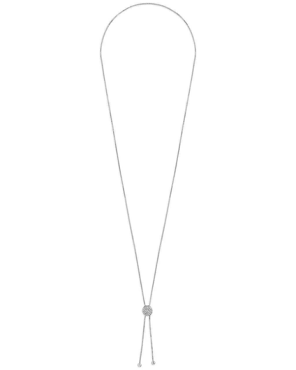 CZ Slider Bolo Necklace