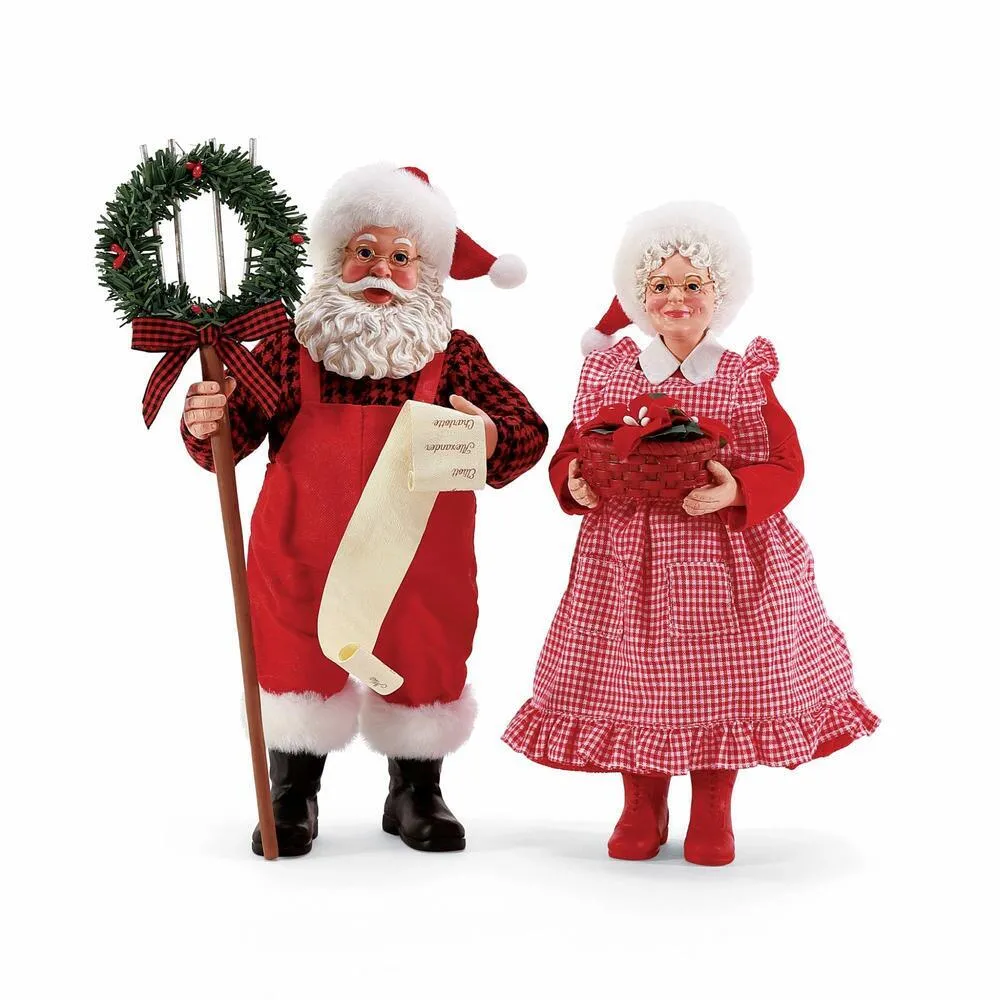 D56 POSSIBLE DREAMS <br> Santa & Mrs Claus, Set of 2