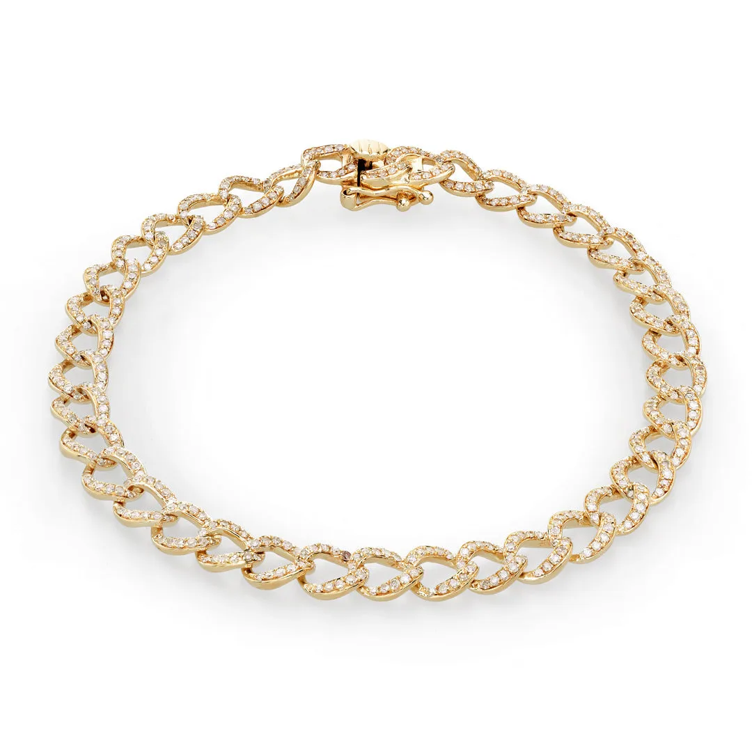 Diamond Curb Bracelet