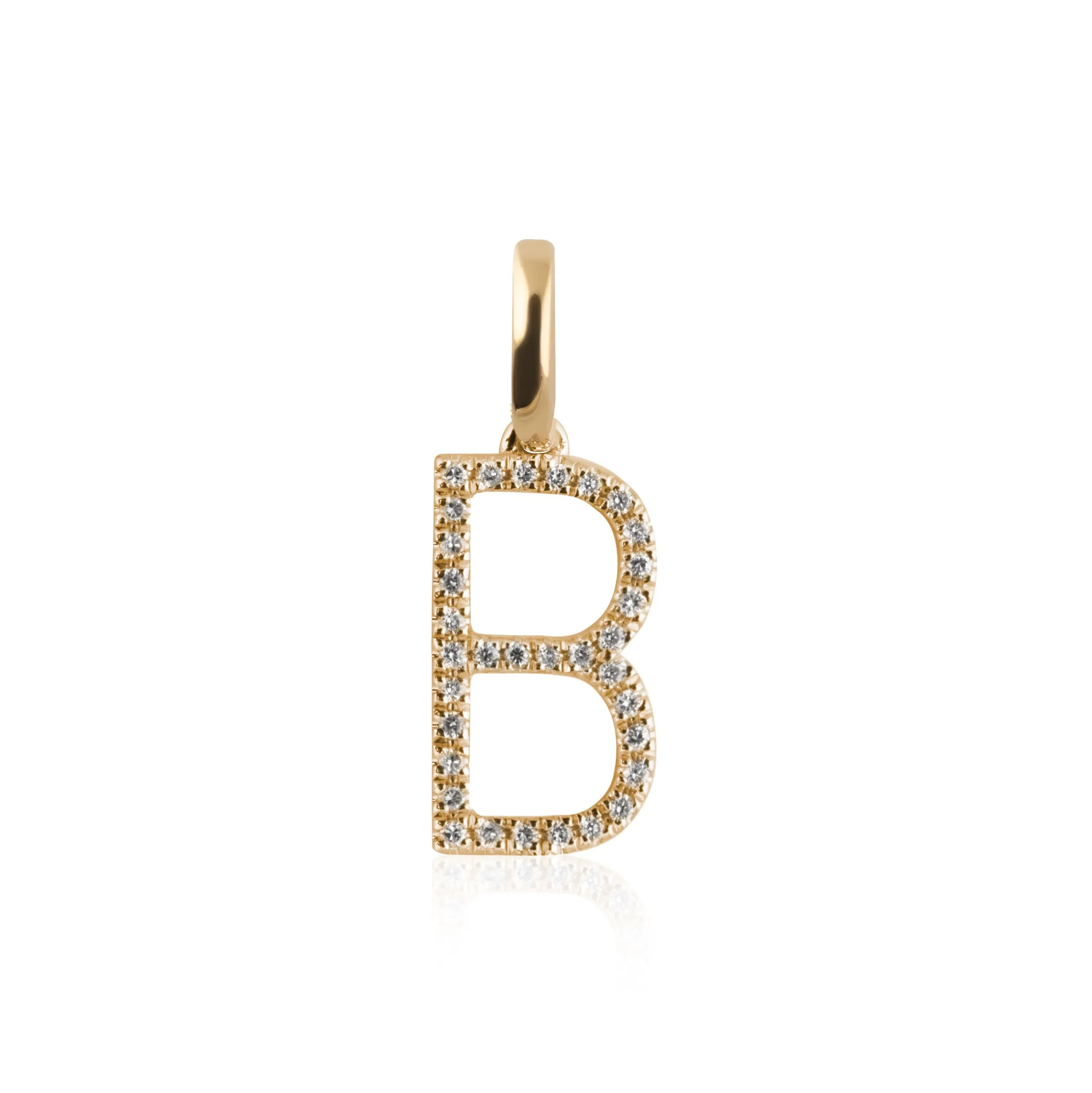 Diamond Letter Pendant 10