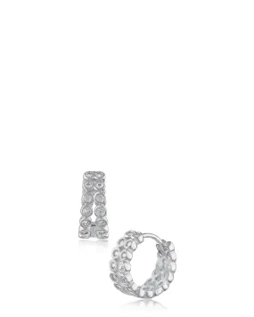 Double Huggie Hoop Earrings