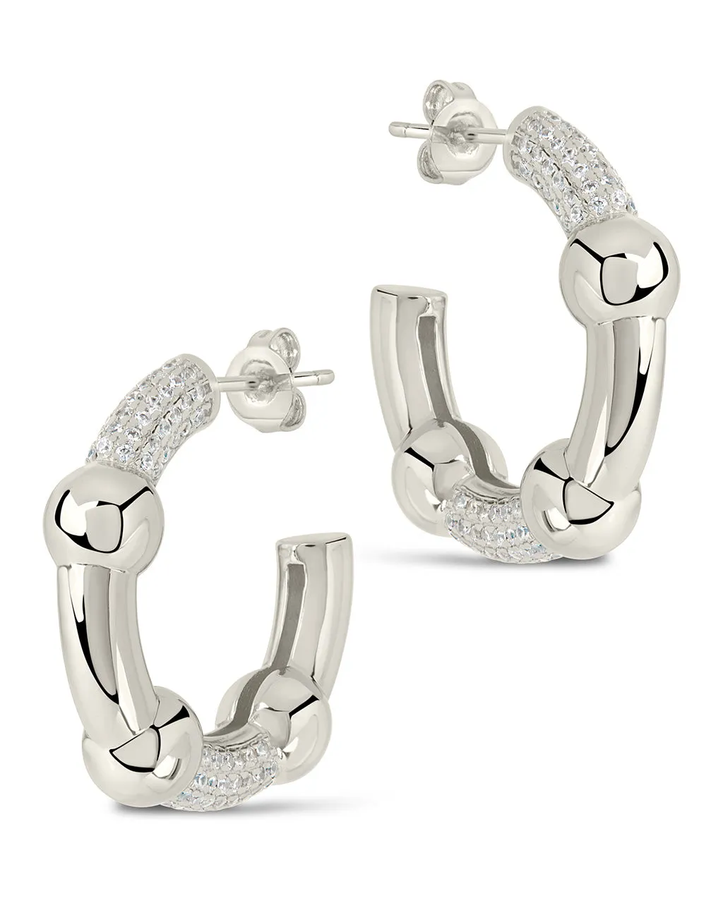 Emilee CZ Hoop Earrings