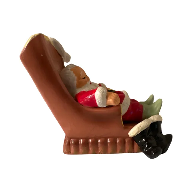 Enesco Vintage Sleeping Santa Ceramic Bank