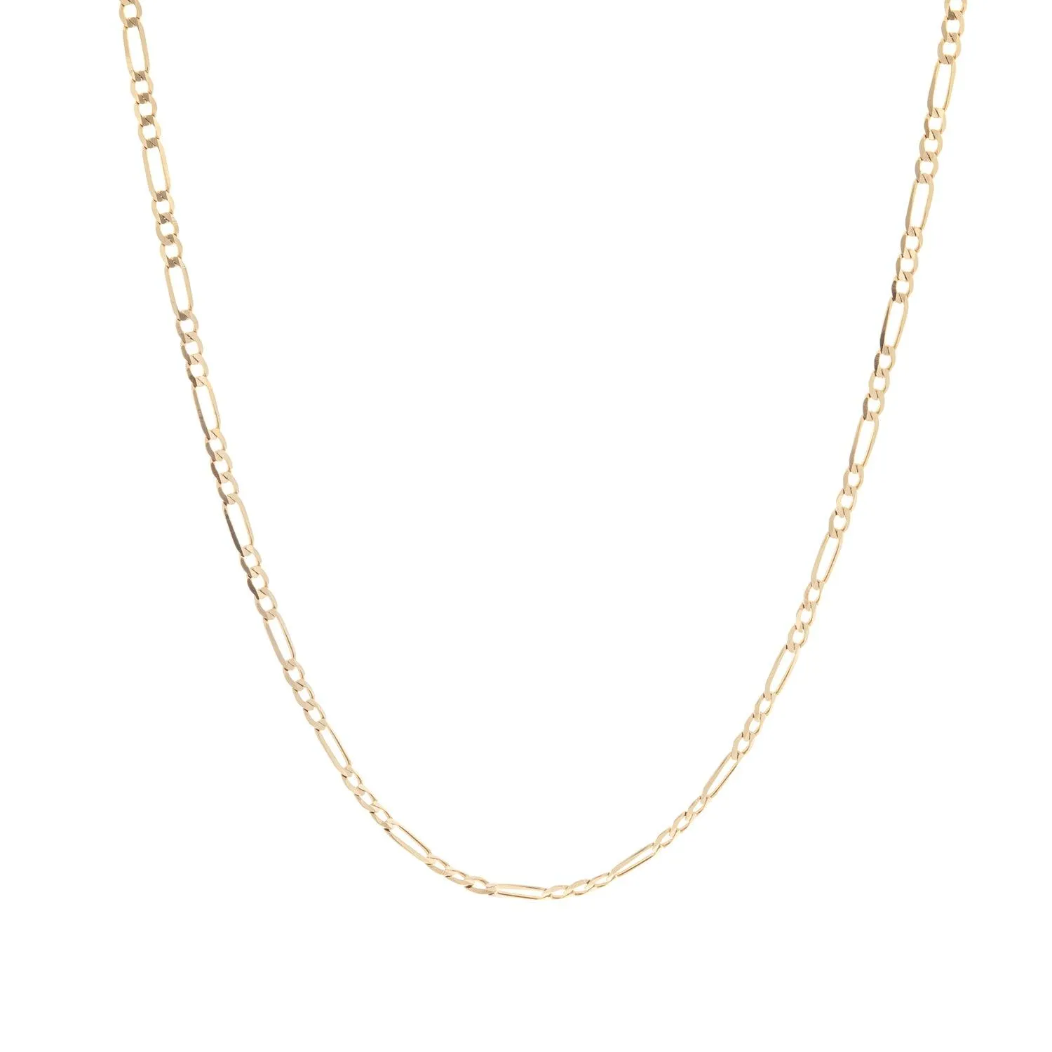 Figaro Chain - 10k Yellow Gold