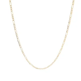 Figaro Chain - 10k Yellow Gold