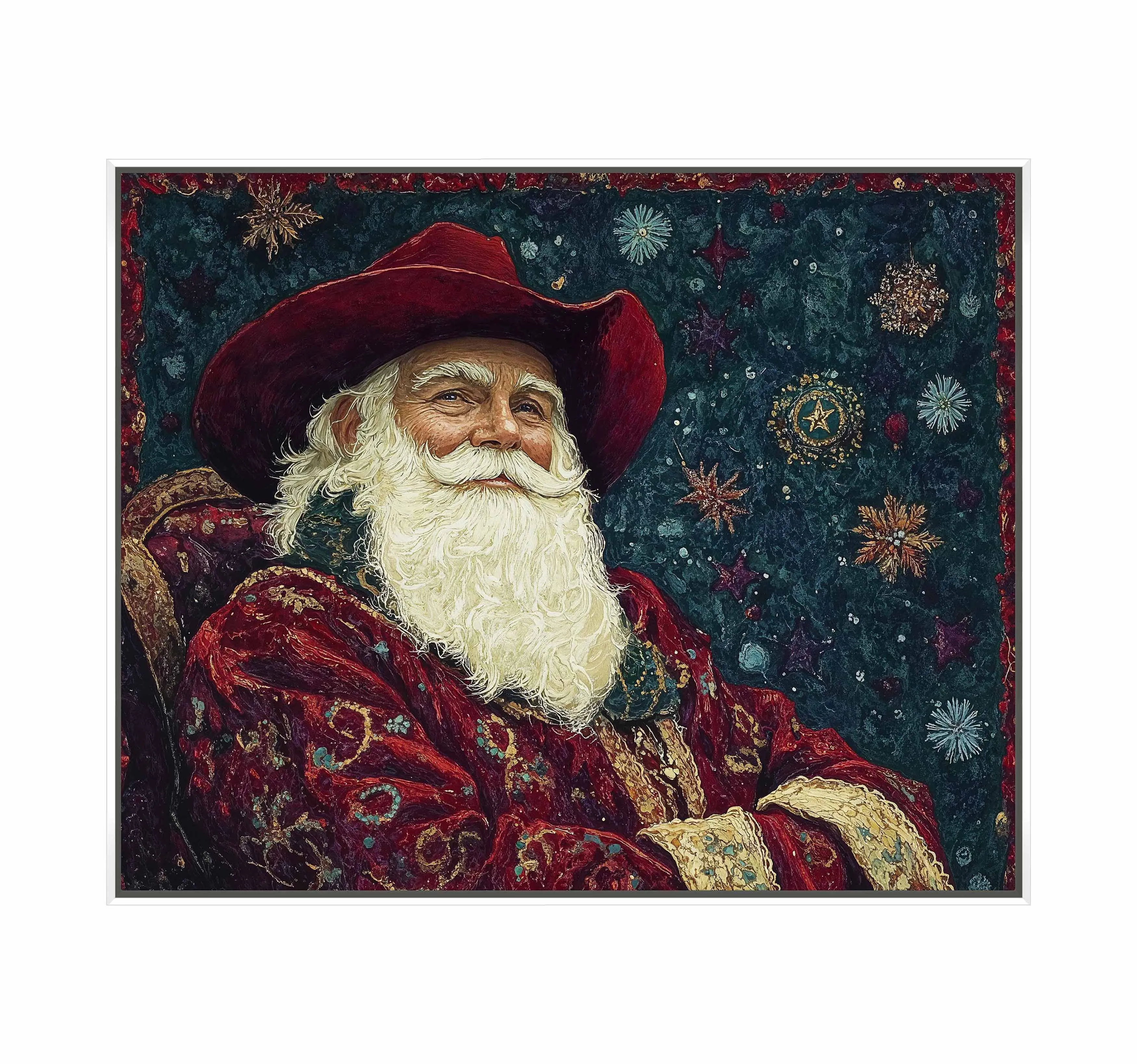 Frontier Father Christmas - Gallery Wrapped Canvas