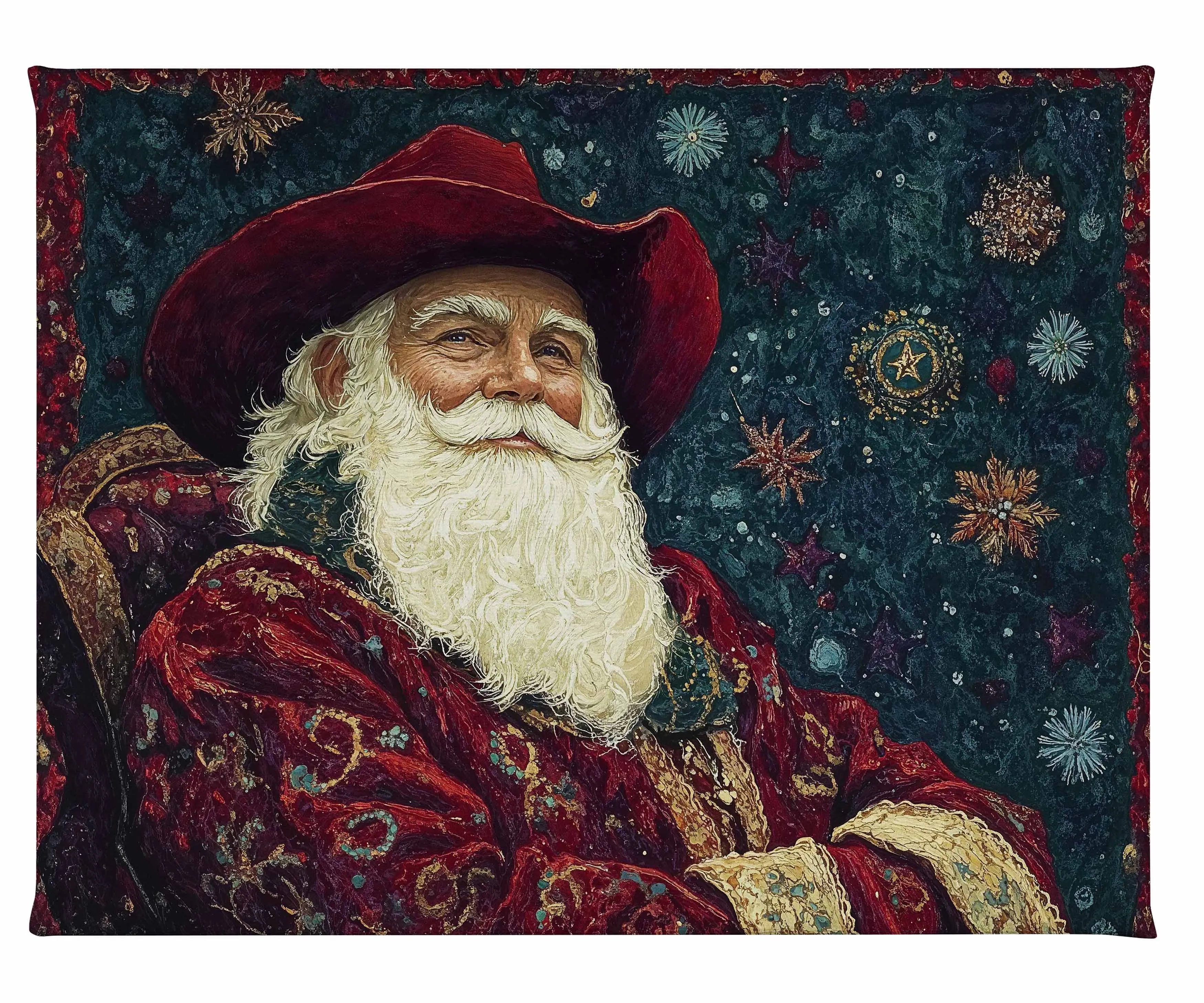 Frontier Father Christmas - Gallery Wrapped Canvas