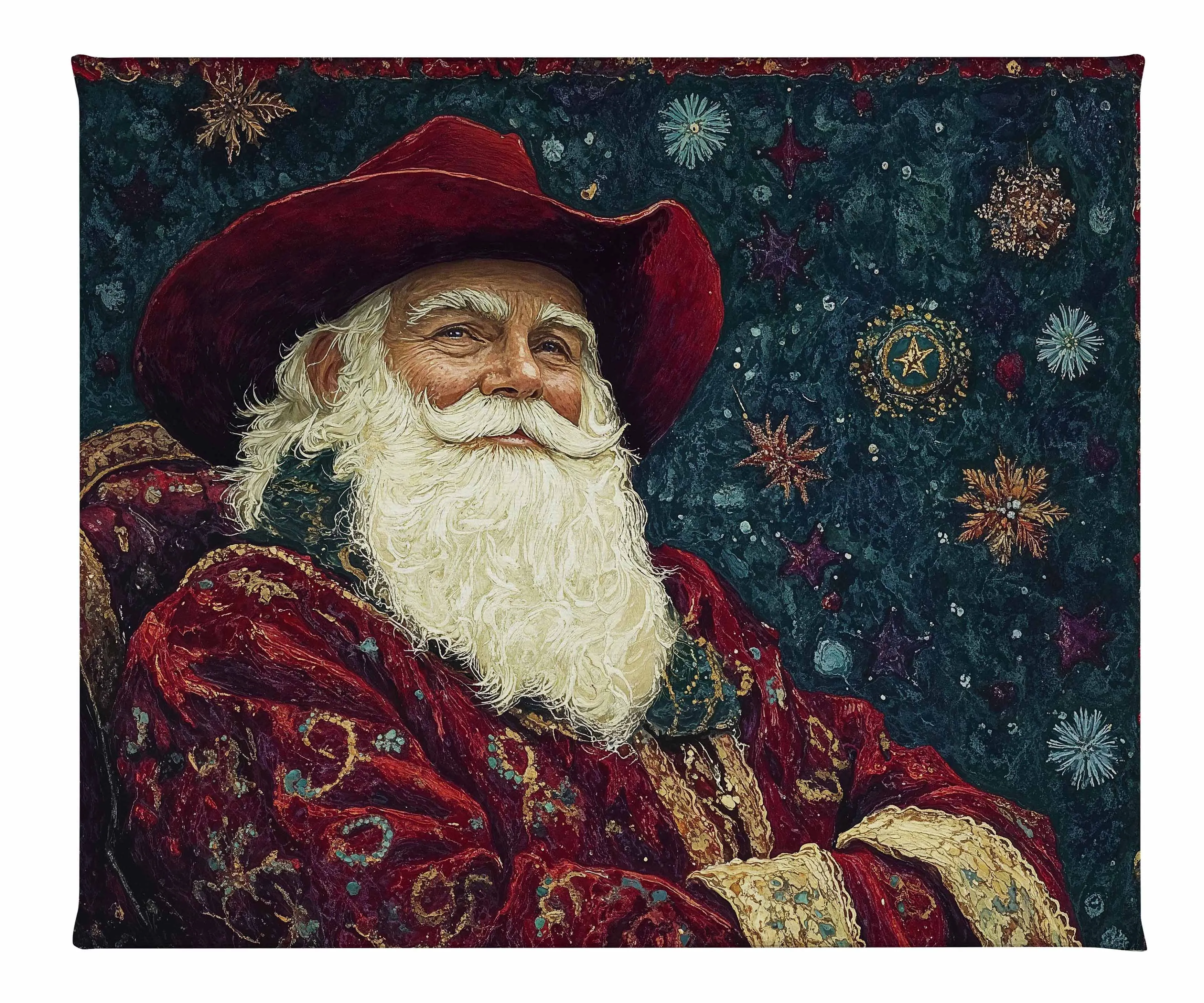 Frontier Father Christmas - Gallery Wrapped Canvas