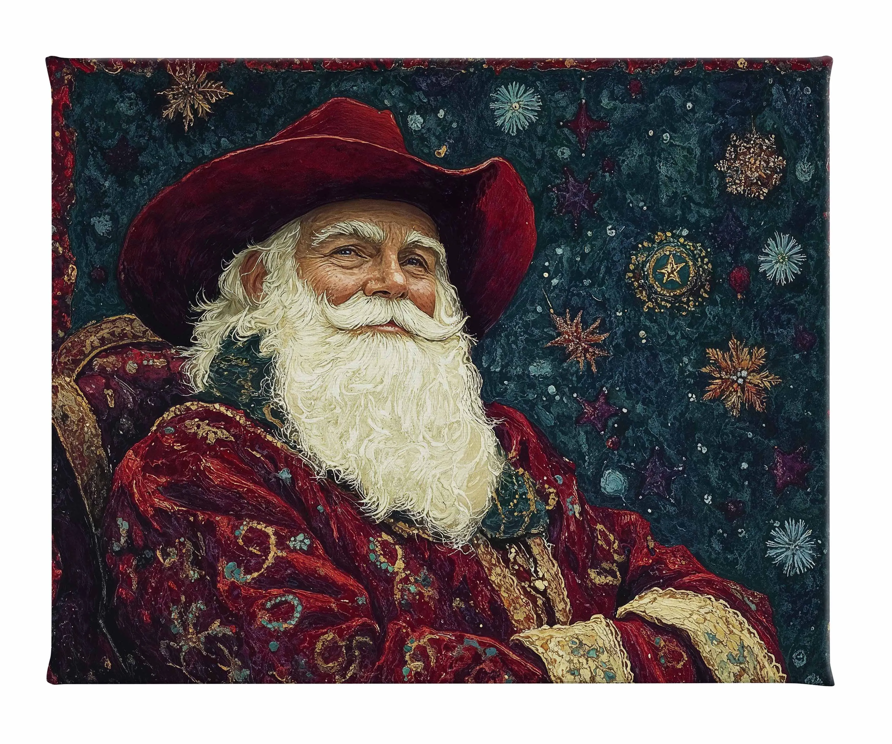 Frontier Father Christmas - Gallery Wrapped Canvas