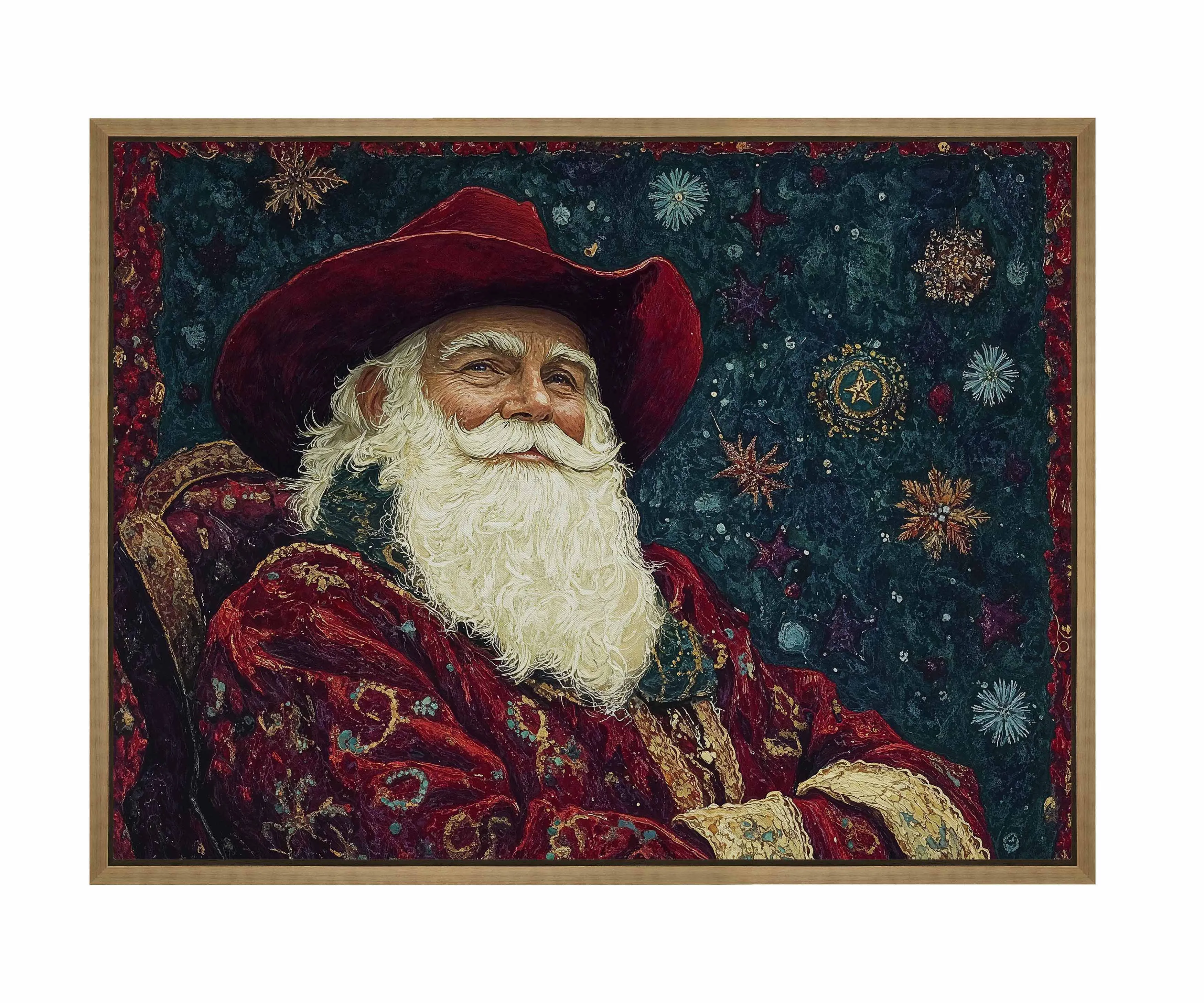 Frontier Father Christmas - Gallery Wrapped Canvas