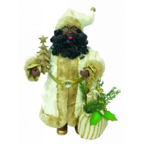 Golden Spendor Santa Claus Figurine