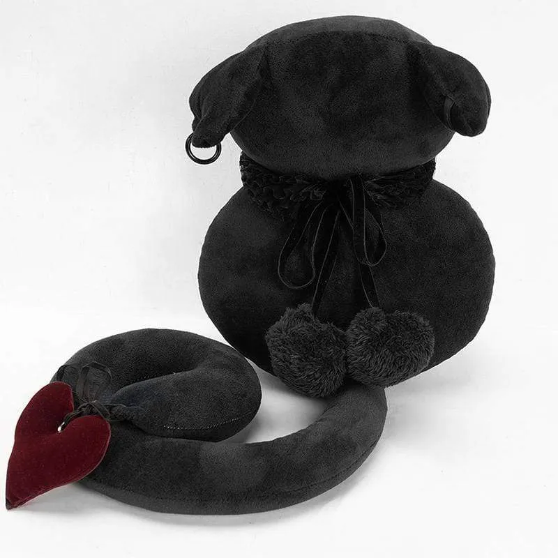 Gothic Black Cat Doll