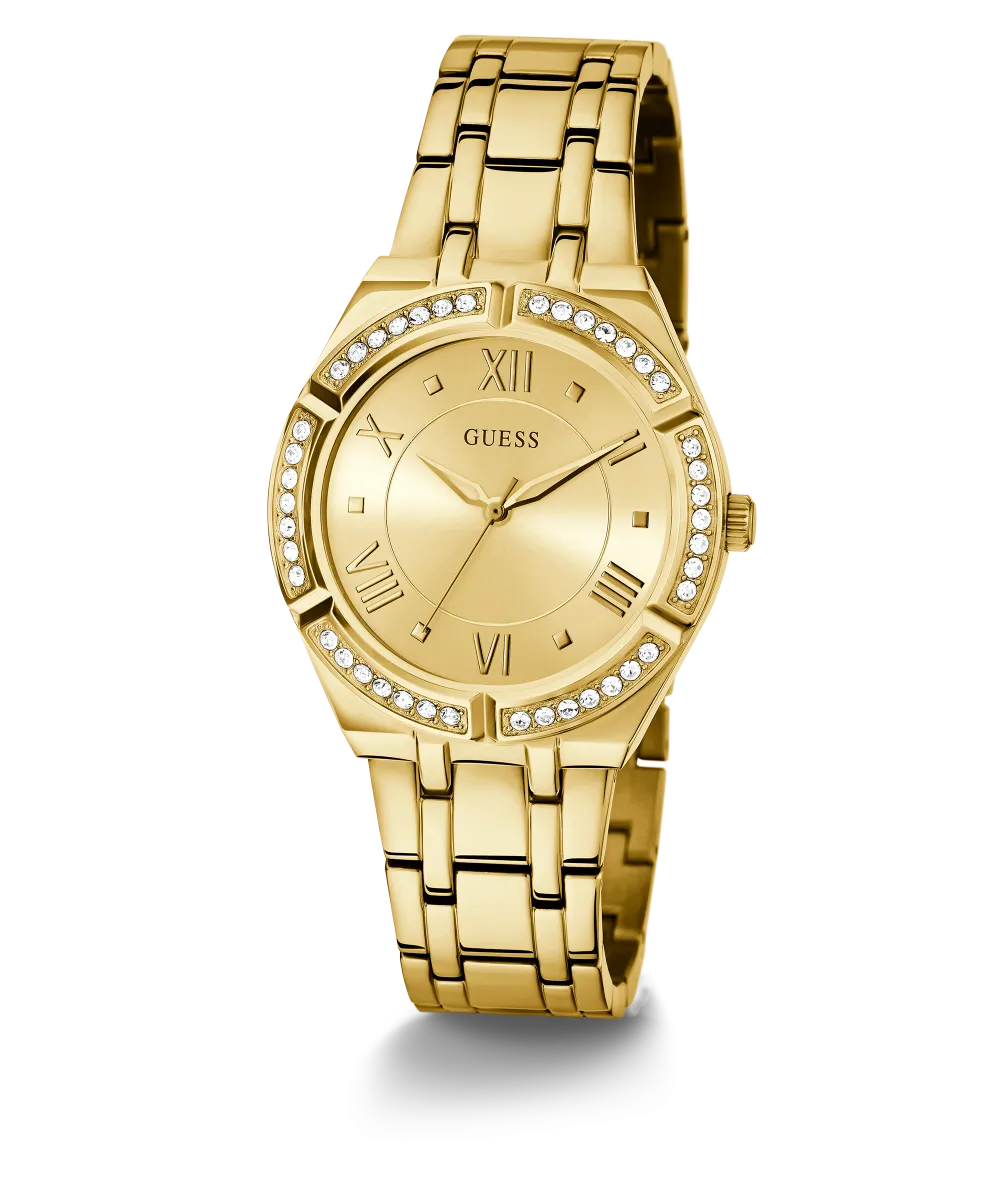 GUESS Ladies Gold Tone Analog Watch