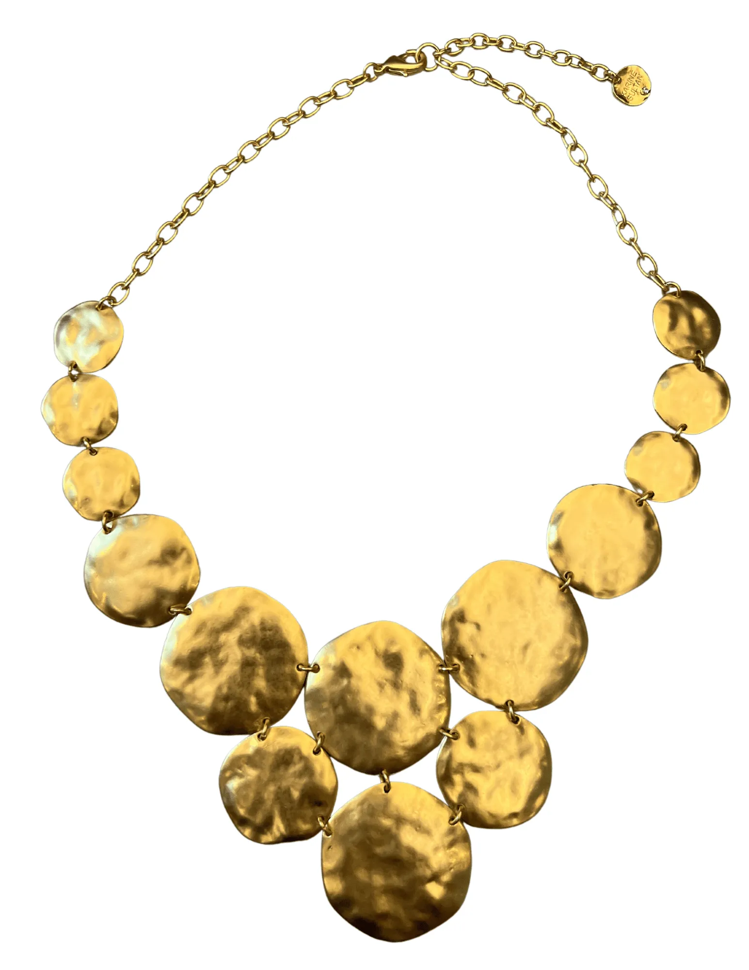 Hammered Disks Necklace