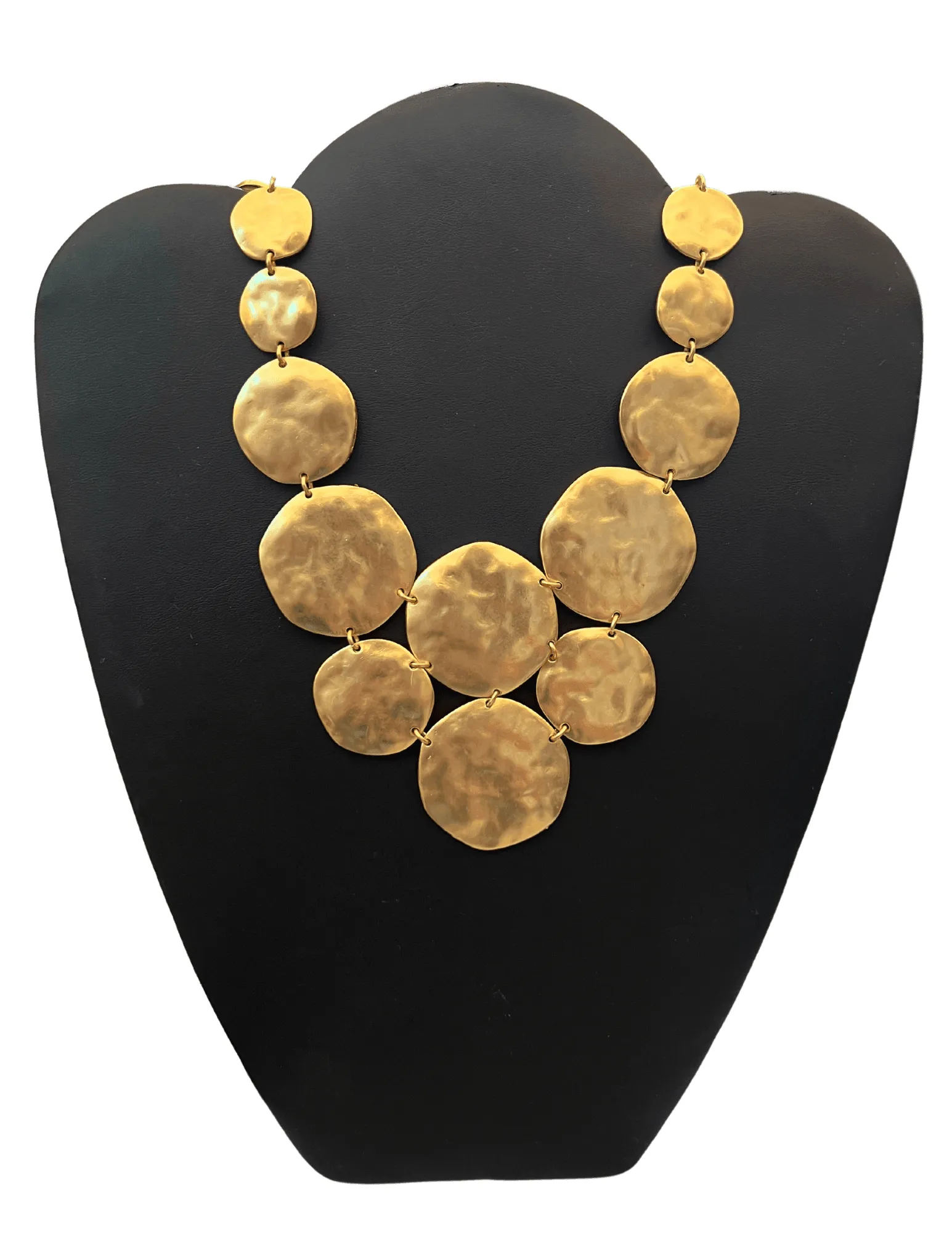 Hammered Disks Necklace