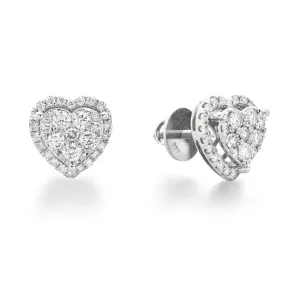 Heart Halo Studs