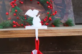 Heavy Praying Angel Stocking Holder - FREE SHIPPING, Angel, Heavy, Unique, Use on Mantel, Stairs, or Shelf, Holiday Gift for All