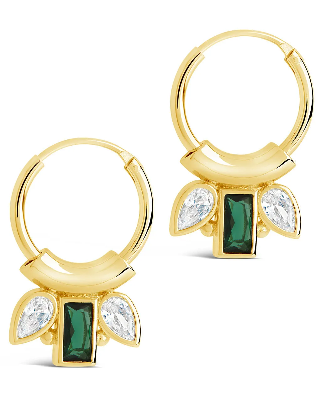 Helena CZ Hoop Earrings