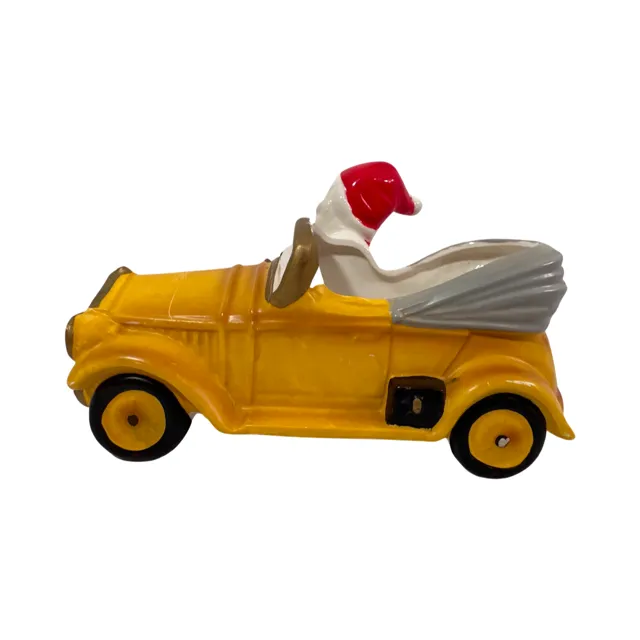 Josef Originals Santa Got a New Ride Ceramic Planter