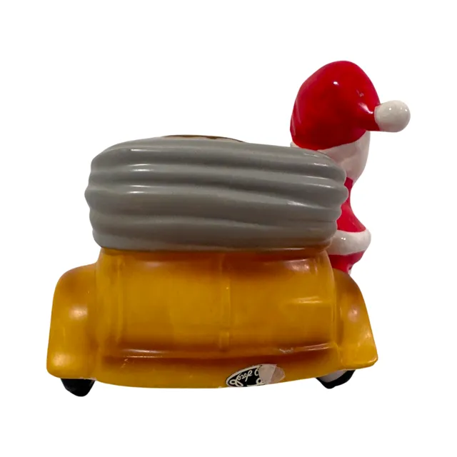 Josef Originals Santa Got a New Ride Ceramic Planter