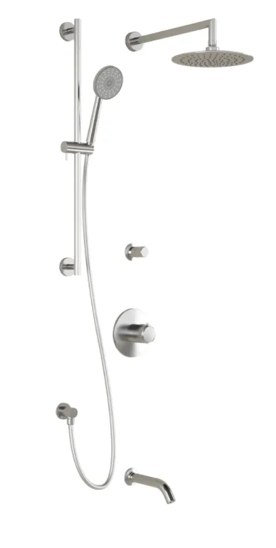 Kalia- CITÉ TD3-  9" shower systems with thermostatic valve - Chrome