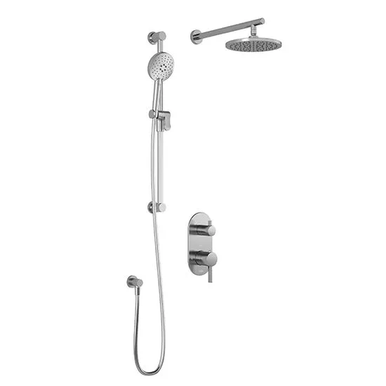 KALIA - ROUNDONE TD2 CHROME- WALL ARM (2 WAY SHOWER SYSTEMS )