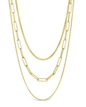 Kori Triple Layered Chain Necklace