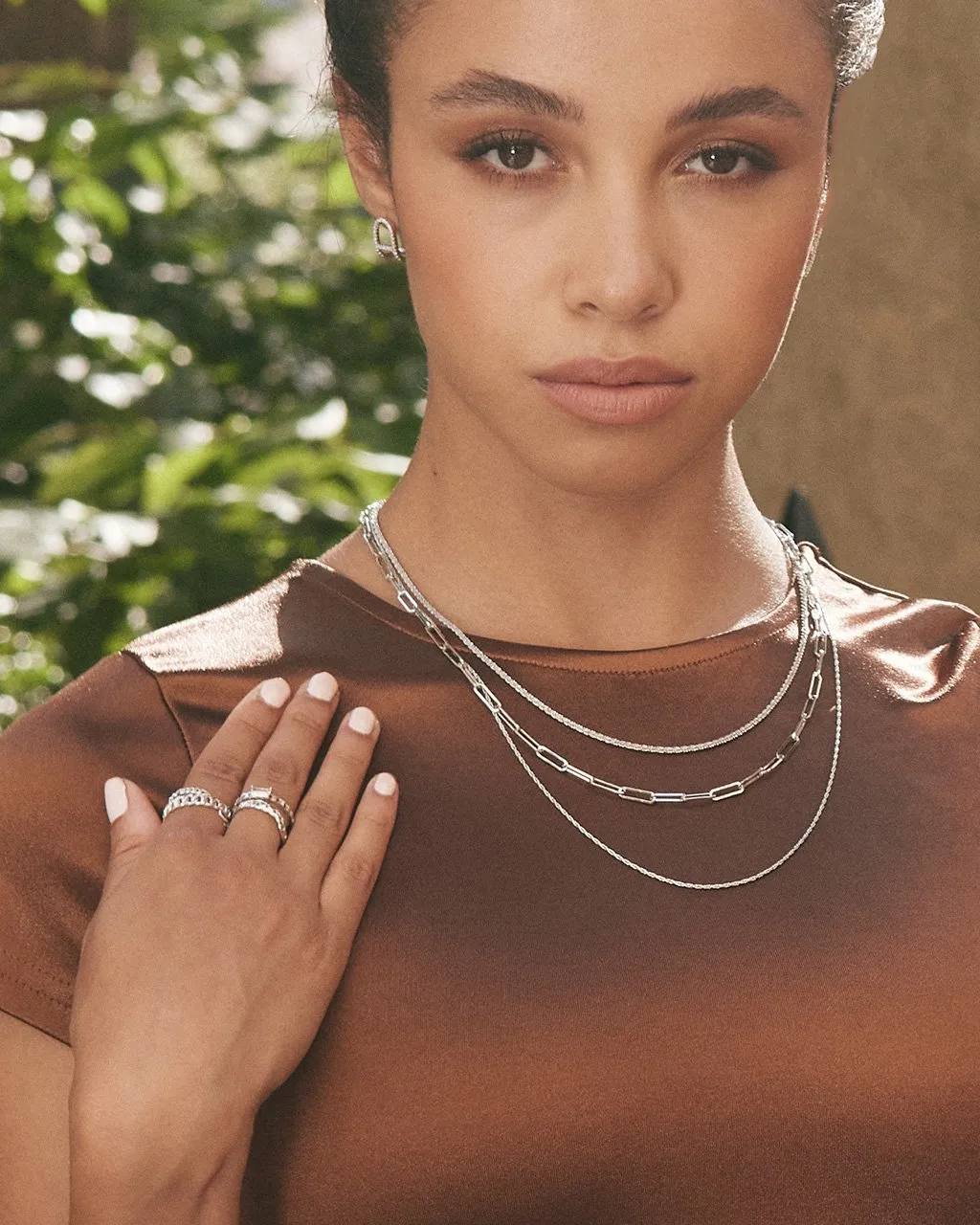 Kori Triple Layered Chain Necklace