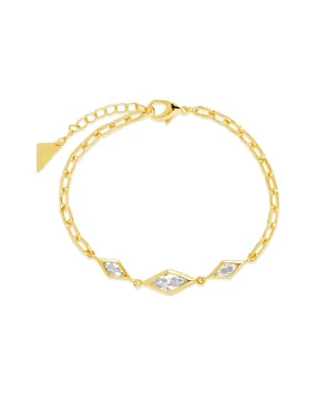 Lissie CZ Station Chain Bracelet