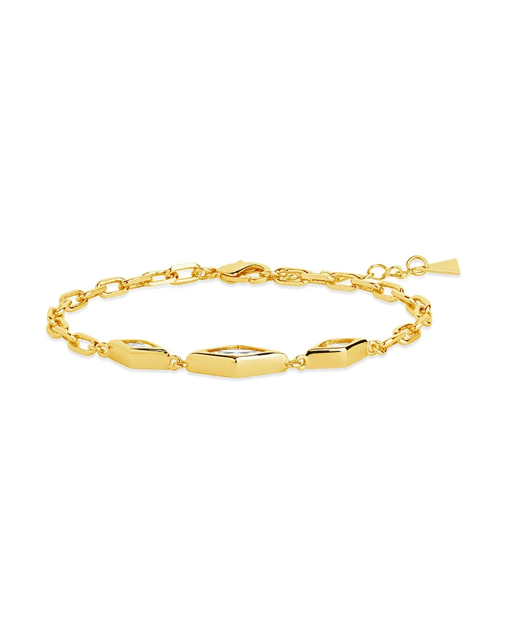 Lissie CZ Station Chain Bracelet