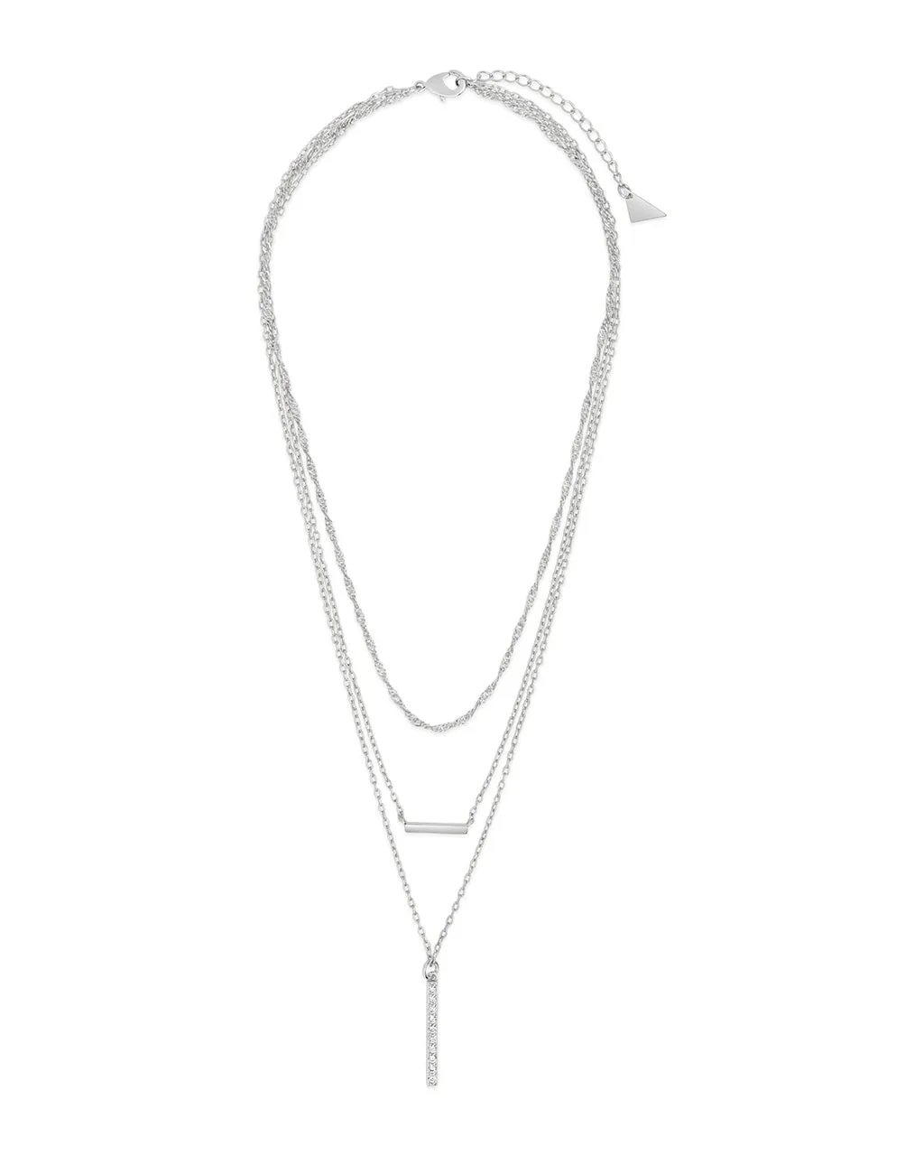 Lottie CZ Pendants & Chain Layered Necklace