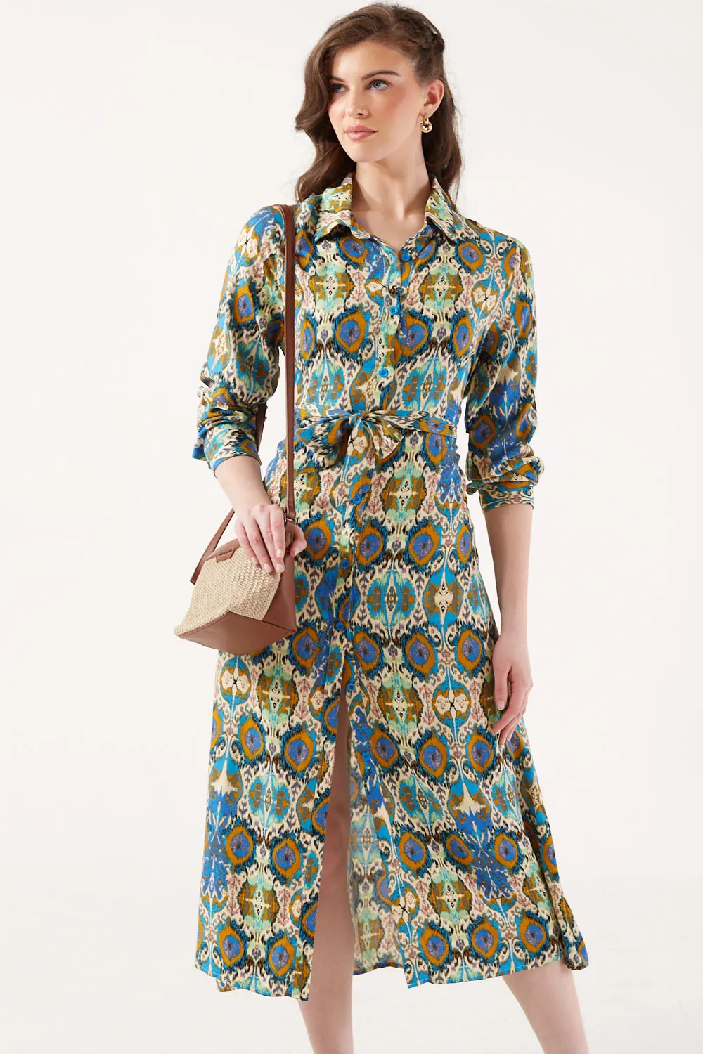 Marc Angelo Sophie Collared Shirt Dress