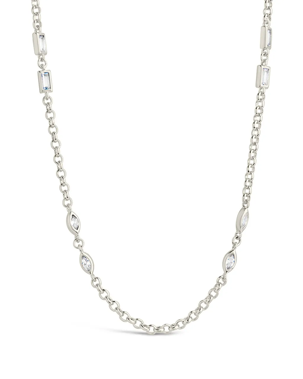 Marceline Stationed CZ Chain Necklace