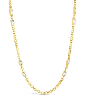 Marceline Stationed CZ Chain Necklace