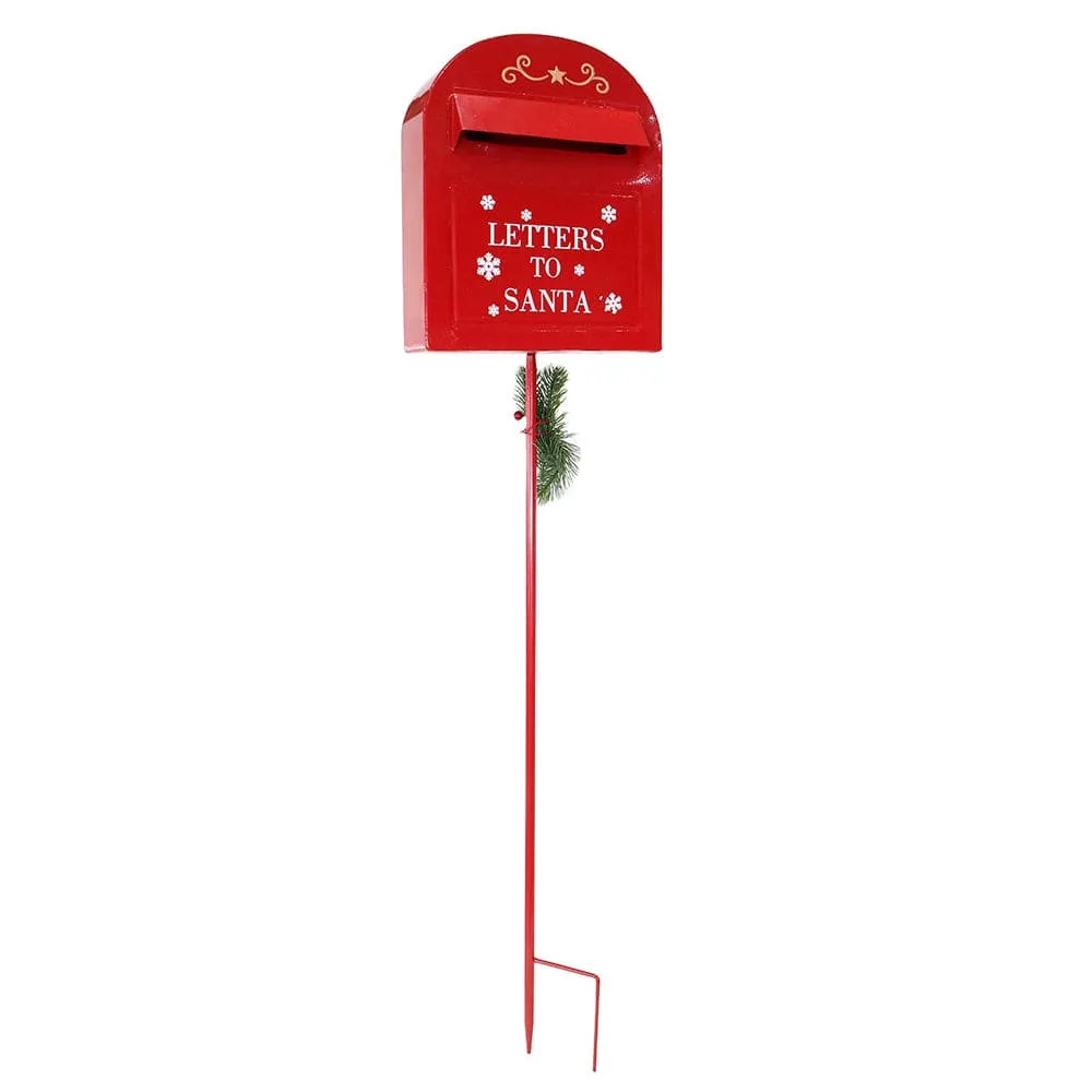 Metal Mailbox with Stake Asst (90/95cm)