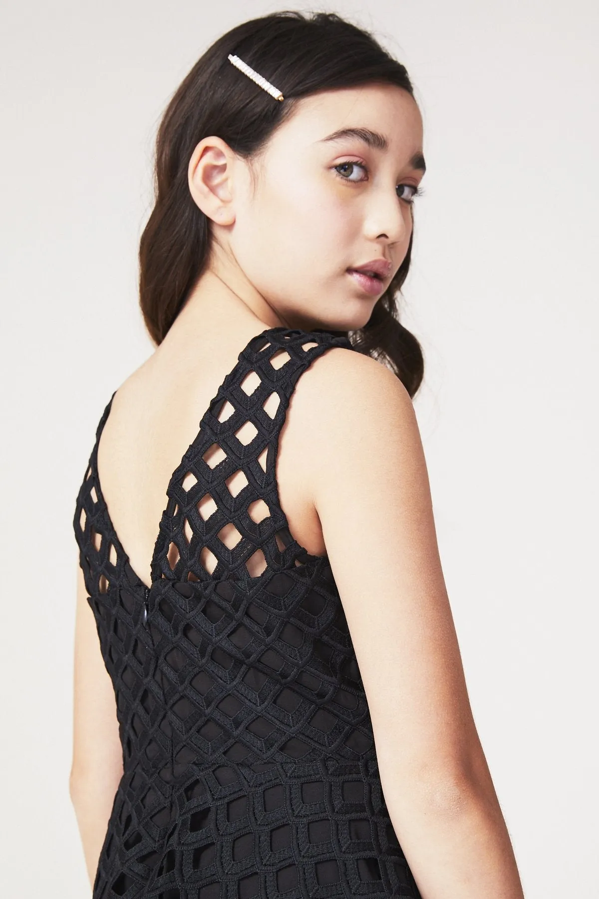 Milly Minis Lattice Annemarie Dress