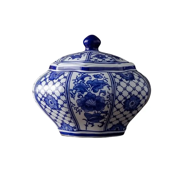 Ming Blue and White Chinese Ceramic Container