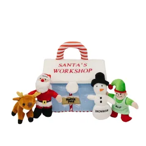 My First Christmas Santa's Workshop Playset with 4 ct Sensory Toys